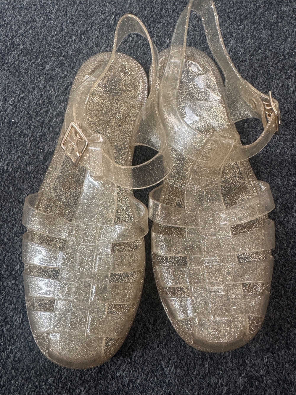 wild fable Glitter Jelly Slingback Sandals - Gold